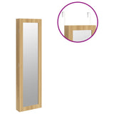 Огледален шкаф за бижута, стенен монтаж, 30x8,5x106 см