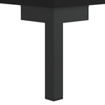 Сайдборд, черен, 34,5x32,5x90 см, инженерно дърво