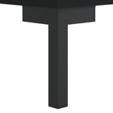 Сайдборд, черен, 34,5x34x90 см, инженерно дърво