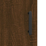 Сайдборд, кафяв дъб, 34,5x34x90 см, инженерно дърво