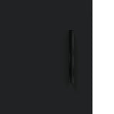 Сайдборд, черен, 34,5x34x90 см, инженерно дърво